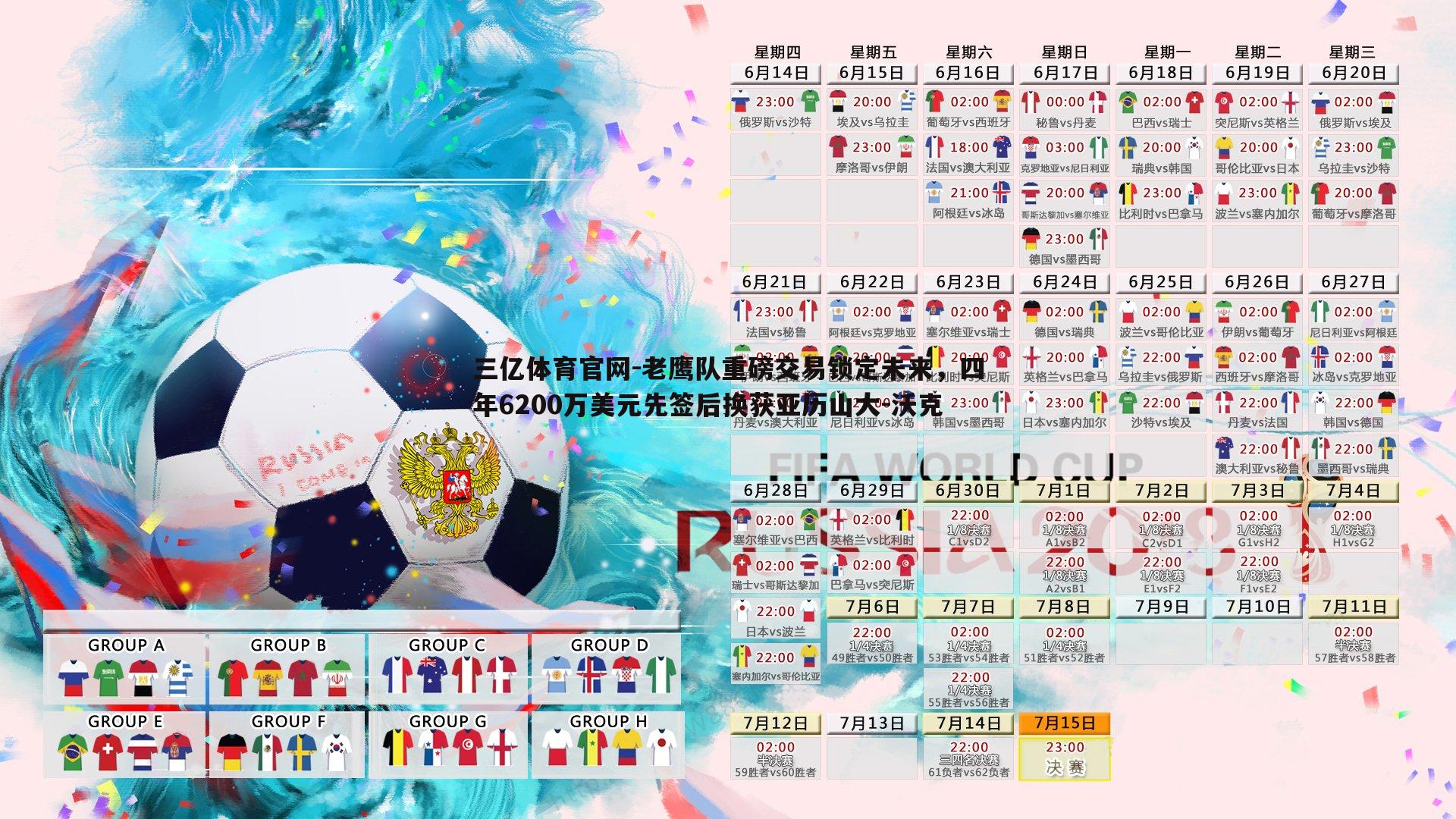 老鹰队重磅交易锁定未来,四年6200万美元先签后换获亚历山大-沃克